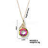 Cute and Stylish Phenix Glass Pendant Necklace ZV1349-8-1