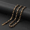 Titanium Steel Byzantine Chain Necklaces for Men FS-WG56795-208-1