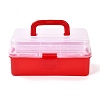 Rectangle Portable PP Plastic Storage Box CON-D007-01D-1