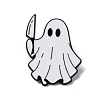 Halloween Ghost with Knife Zinc Alloy Enamel Pin Brooches JEWB-Q044-02A-1