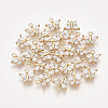 Brass Cubic Zirconia Charms X-KK-S348-441-1