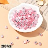 200Pcs Transparent Acrylic Beads TACR-YW0002-08G-1