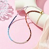 3.5mm Chakra Gemstone Round Beaded Necklaces NJEW-JN05161-1