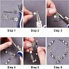 SUPERFINDINGS 60Pcs 3 Style Alloy Rhinestone Bar Spacers ALRI-FH0001-05-3