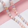 Natural White Jade Imitation Morganite Beads Strands G-I334-04B-4