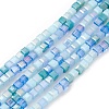 Gradient Color Electroplate Glass Bead Strands X1-GLAA-E042-05A-1