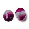 Natural Striped Agate/Banded Agate Cabochons X-G-J069-18x25mm-01-2