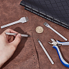 4Pcs 4 Styles DIY Lacing Stitching Leather Craft Kits AJEW-UN0002-46-4