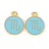 Alloy Enamel Pendants ENAM-S124-01B-16L-1