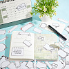 AHADERMAKER 9 Bags Study Theme Paper DIY Decorative Stickers DIY-GA0005-41-4