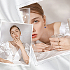 6Pcs 3 Color U Shape Rhinestone Dangle Stud Earrings for Girl Women STAS-UN0030-18-6