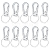 Alloy Push Gate Snap Keychain Clasp Findings KEYC-GA0001-01-1