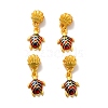 Rack Plating Alloy Enamel European Dangle Charm PALLOY-E006-01MG-01-2