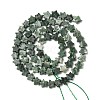 Natural Green Spot Jasper Beads Strands G-H087-C01-01-3