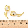 Real 18K Gold Plated Rack Plating Brass Micro Pave Cubic Zirconia Pendants KK-R153-13B-G-3