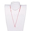 Adjustable Korean Waxed Polyester Cord Necklace Making AJEW-JB00493-04-4