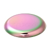 Flat Round 430 Stainless Steel Jewelry Display Plate STAS-P289-01MC-2