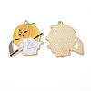 Halloween Theme Alloy Enamel Pendants FIND-E024-04LG-2