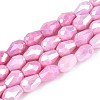 Anti-Tarnish Electroplate Glass Beads Strands GLAA-T025-13A-06-1