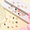 30Pcs 5 Colors Natural Cultured Freshwater Pearl Two Sides Polished Charms PALLOY-YW00092-4