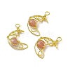 Natural Sunstone Pendants G-H281-41G-09-1