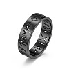 Hollow Word Stainless Steel Finger Rings FIND-PW0020-13A-EB-1