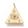 Brass Pendants X-ZIRC-L099-025G-1