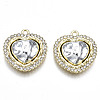 Rack Plating Alloy Crystal Rhinestone Pendants PALLOY-S132-217B-RS-1