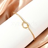 Ion Plating(IP) 304 Stainless Steel Knot Cuff Bangles for Women BJEW-M233-04G-5