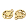 Ion Plating(IP) 304 Stainless Steel Charms STAS-L020-001G-2