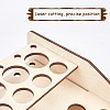 Basswood Leathercraft Tools Storage Rack ODIS-WH0008-12-5