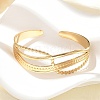 304 Stainless Steel Cuff Bangles for Women BJEW-B120-07G-02-2