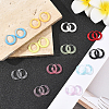 72Pcs 12 Colors Resin Hoop Earrings EJEW-SC0001-88-5