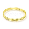 Brass Micro Pave Clear Cubic Zirconia Hinged Bangles for Women Men BJEW-Z062-12G-2