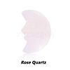 Natural Rose Quartz Carved Healing Moon Figurines PW-WG61820-08-1