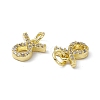 Real 18K Gold Plated Brass Micro Pave Clear Cubic Zirconia Charms KK-E068-VB411-2-3