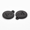 Spray Painted Alloy Pendants LS-PALLOY-Q433-030I-RS-2