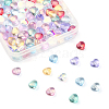 100Pcs 10 Colors Transparent Glass Beads GLAA-CJ0001-56-3