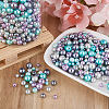 Cheriswelry 12 Strands 12 Styles Baking Painted Pearlized Glass Pearl Round Bead Strands HY-CW0001-03A-6