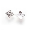 Tibetan Style Alloy Bead Caps X-TIBEB-Q018-AS-FF-2