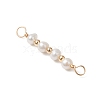 Natural Cultured Freshwater Pearl Potato Beaded Connector Charms PALLOY-JF03702-3