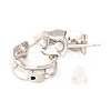 Brass Dangle Stud Earrings EJEW-F273-13P-2