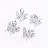 Long-Lasting Plated Brass Micro Pave Cubic Zirconia Charms ZIRC-F069-32-2