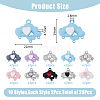 SUPERFINDINGS 20Pcs 10 Styles Alloy Chandelier Component Links FIND-FH0008-19-2