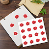 8 Sheets Plastic Waterproof Self-Adhesive Picture Stickers DIY-WH0428-071-4