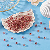 100Pcs Crackle Transparent Glass Beads GLAA-TADJ0001-12H-4