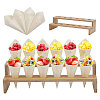 Globleland Bamboo 12-Hole Ice Cream Display Stands AJEW-GL0001-82-1