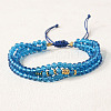 Bohemian Style Glass Beaded Braided Bead Bracelets IT8808-8-1