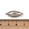 304 Stainless Steel Magnetic Clasps Hand Polished STAS-C127-14P-3