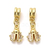 Rack Plating Brass Micro Pave Cubic Zirconia Charms KK-S398-11A-1